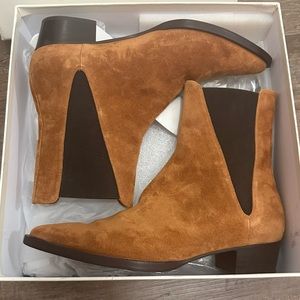 Frame Brown Suede Chelsea Boots